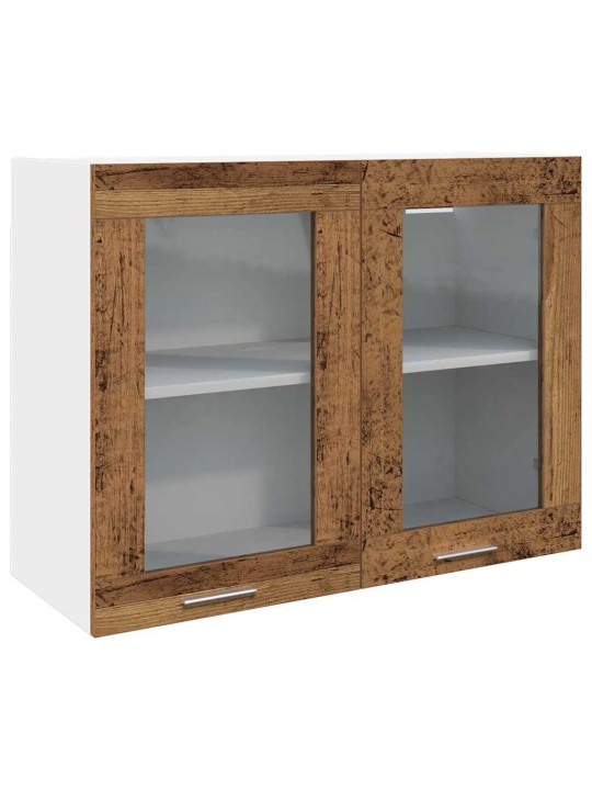 Sada 7dílná kuchyňských skříněk old wood kompozitní dřevo