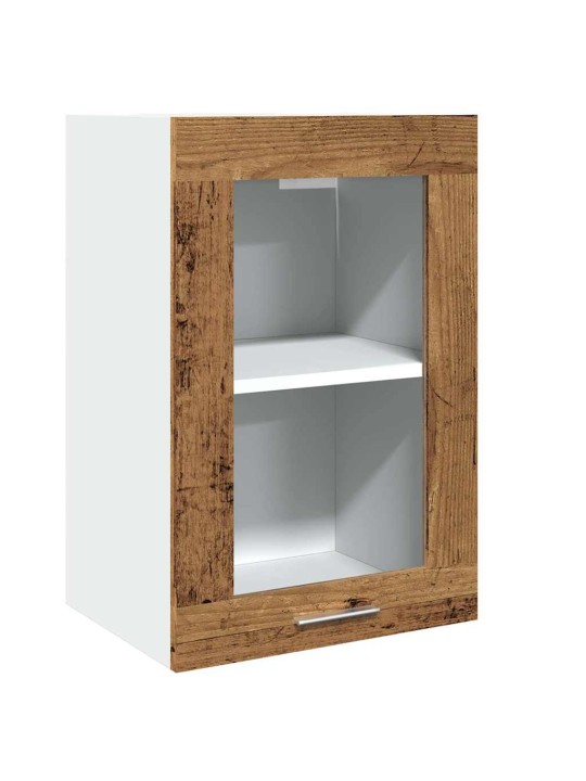 Sada 11dílná kuchyňských skříněk old wood kompozitní dřevo