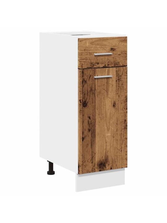 Sada 11dílná kuchyňských skříněk old wood kompozitní dřevo