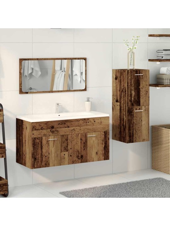 3dílná koupelnová sestava old wood kompozitní dřevo