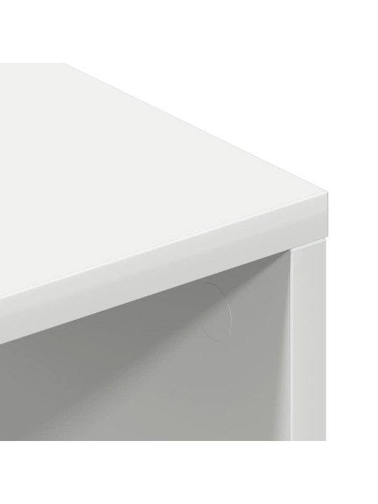 Tv stolek bílý 100 x 40 x 40 cm dřevotříska