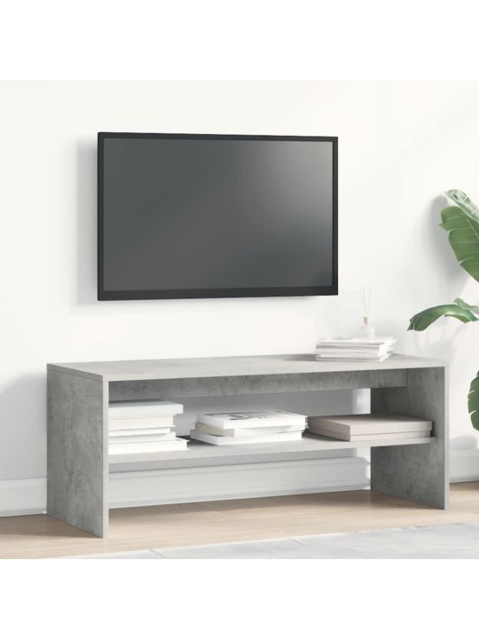 Tv stolek šedý 100 x 40 x 40 cm dřevotříska