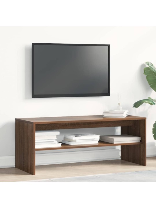 Tv skříňka hnědý dub 100 x 40 x 40 cm kompozitní dřevo