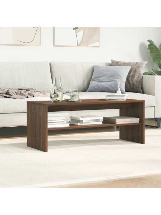 Tv skříňka hnědý dub 100 x 40 x 40 cm kompozitní dřevo