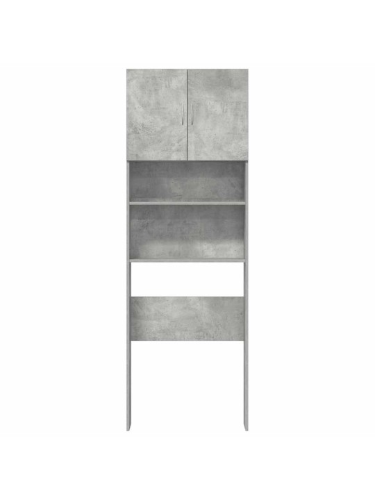 Skříňka na pračku concrete grey 64x24x190 cm dřevěná konstrukce