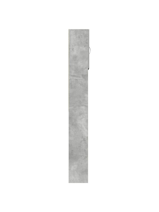 Skříňka na pračku concrete grey 64x24x190 cm dřevěná konstrukce