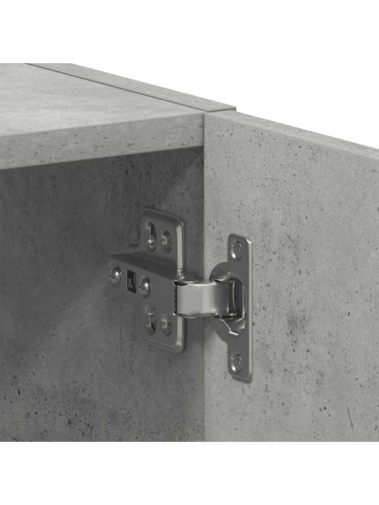 Skříňka na pračku concrete grey 64x24x190 cm dřevěná konstrukce
