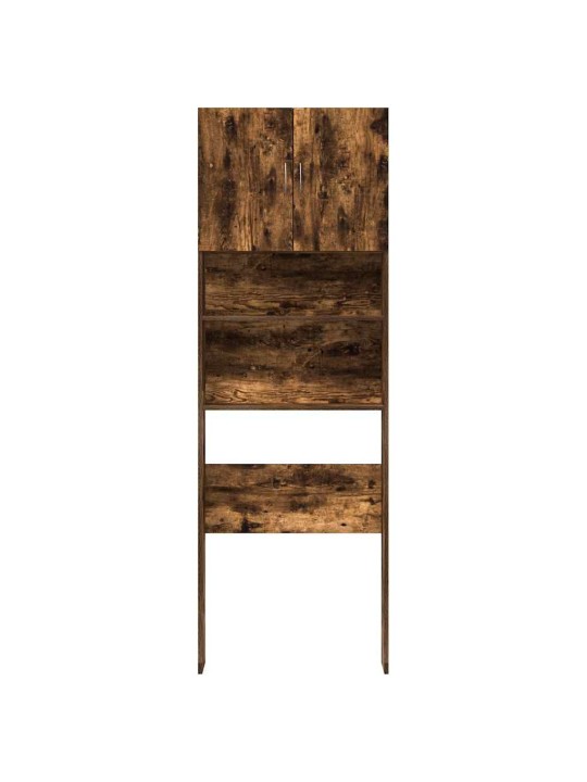 Skříňka na pračku smoked oak 64x24x190 cm dřevěná konstrukce