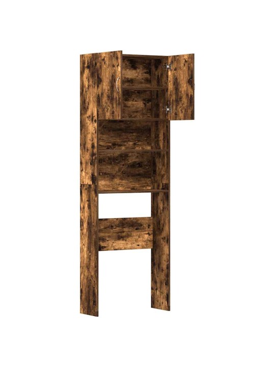 Skříňka na pračku smoked oak 64x24x190 cm dřevěná konstrukce