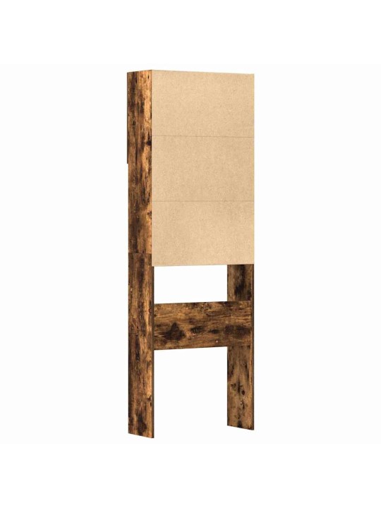 Skříňka na pračku smoked oak 64x24x190 cm dřevěná konstrukce
