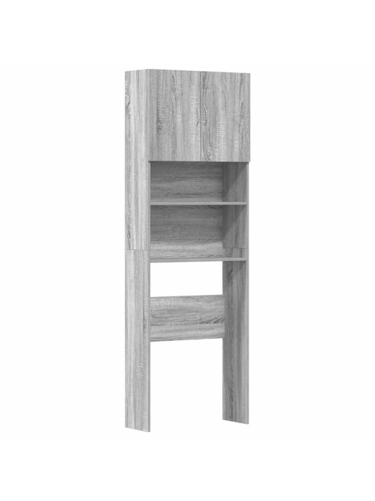 Skříňka na pračku grey sonoma 64x24x190 cm dřevěná konstrukce