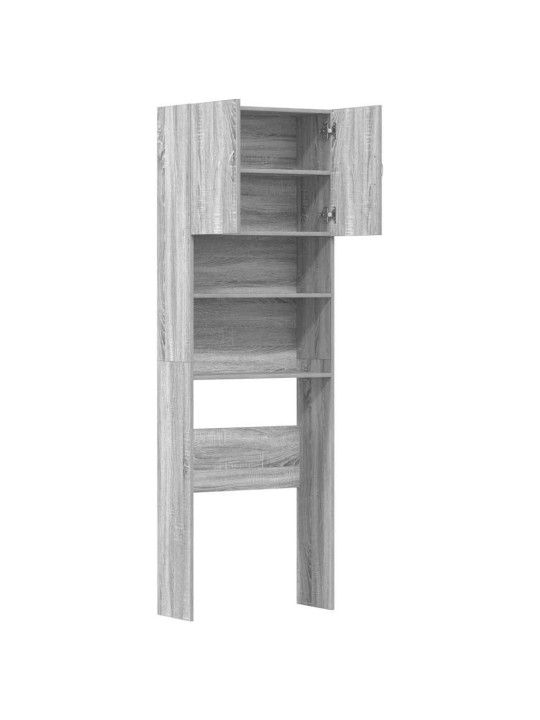 Skříňka na pračku grey sonoma 64x24x190 cm dřevěná konstrukce