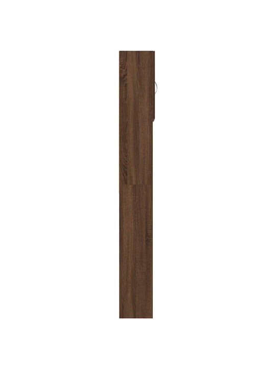 Skříňka na pračku hnědý dub 64x24x190 cm dřevěná konstrukce