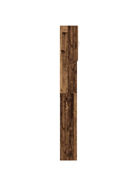 Skříňka na pračku old wood 64x24x190 cm dřevěná konstrukce