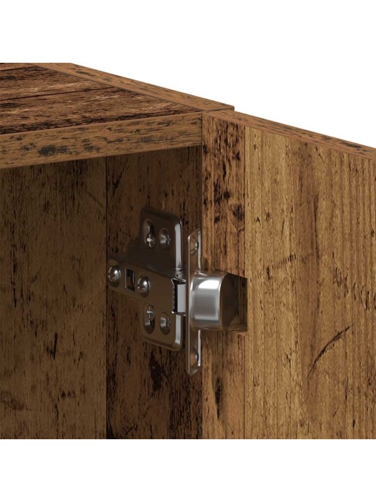Skříňka na pračku old wood 64x24x190 cm dřevěná konstrukce