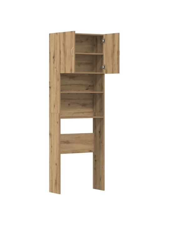 Skříňka na pračku artisan oak 64x24x190 cm dřevěná konstrukce