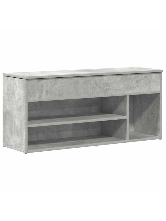 Botník betonově šedý 102x30,5x45 cm kompozitní dřevo
