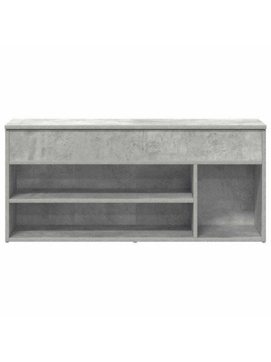 Botník betonově šedý 102x30,5x45 cm kompozitní dřevo