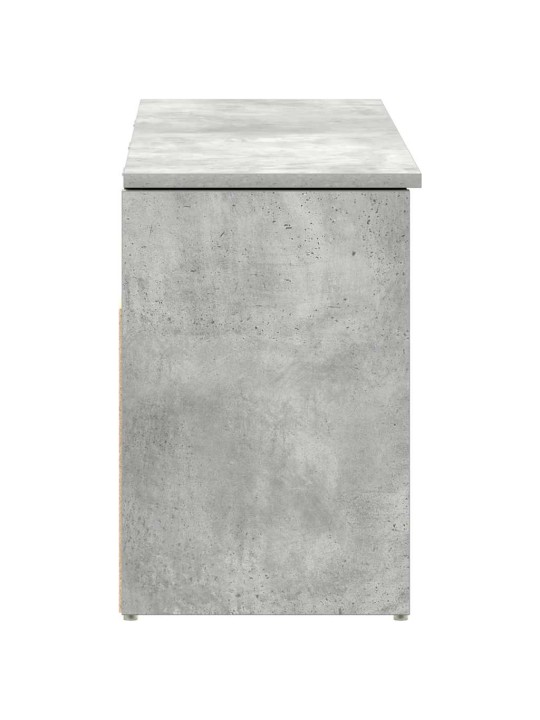 Botník betonově šedý 102x30,5x45 cm kompozitní dřevo