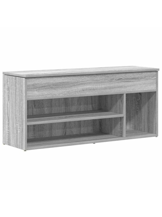 Botník šedý sonoma 102x30,5x45 cm kompozitní dřevo