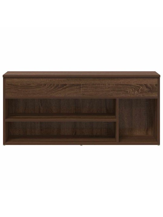 Lavice s botníkem hnědý dub 102x30,5x45 cm kompozitní dřevo