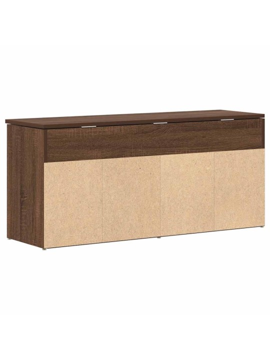 Lavice s botníkem hnědý dub 102x30,5x45 cm kompozitní dřevo