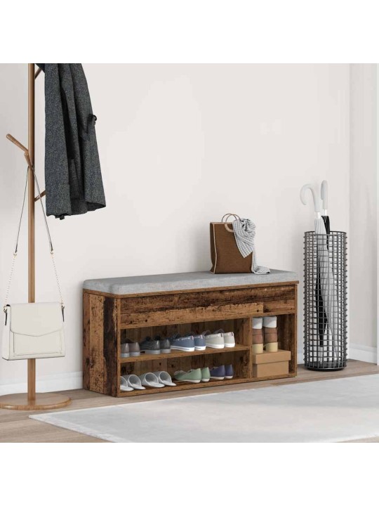 Botník old wood 102x30,5x45 cm kompozitní dřevo
