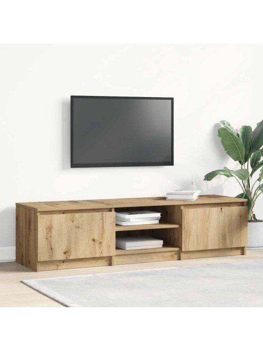 Tv skříňka dub artisan 140x40x36 cm kompozitní dřevo