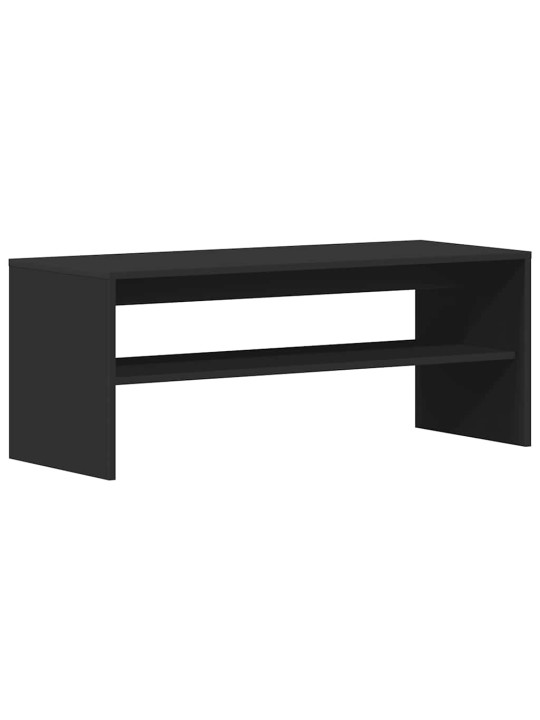 Tv stolek černý 100 x 40 x 40 cm dřevotříska