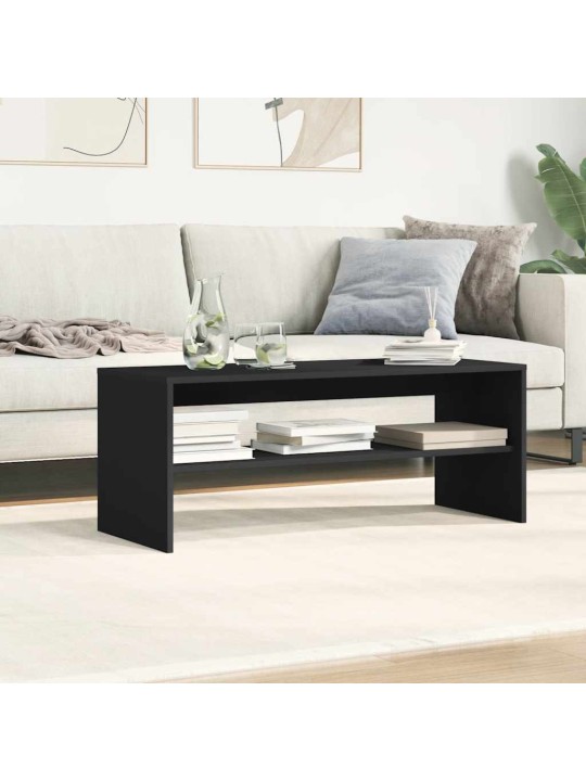 Tv stolek černý 100 x 40 x 40 cm dřevotříska