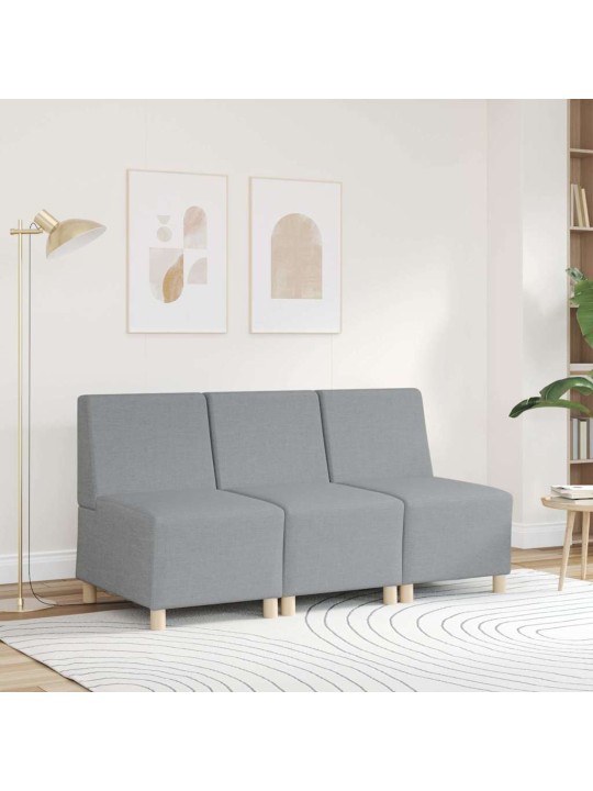 Křeslo světle šedé 55 cm textil