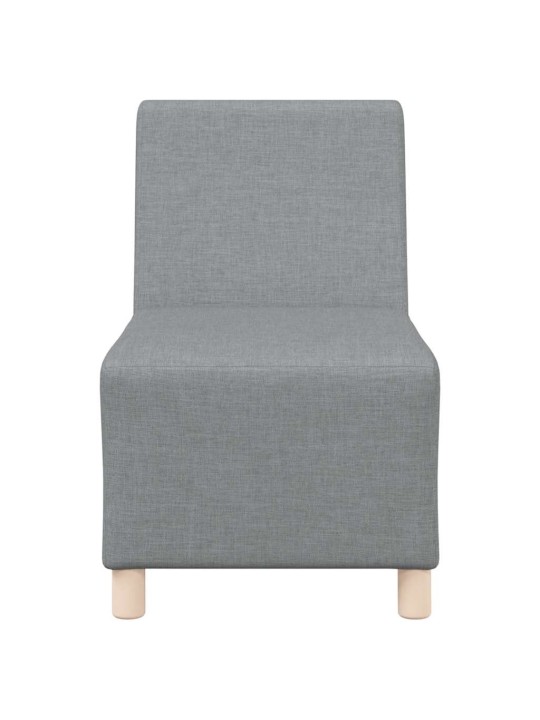 Křeslo světle šedé 55 cm textil