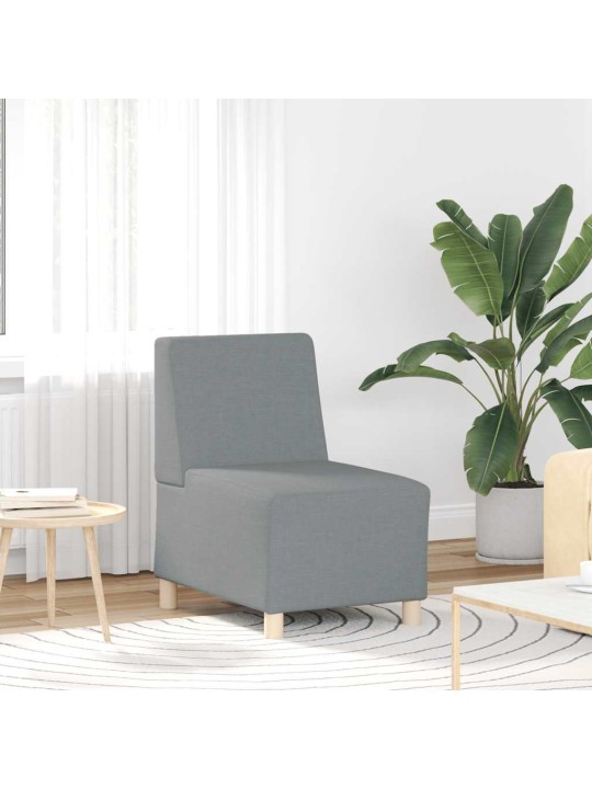 Křeslo světle šedé 55 cm textil