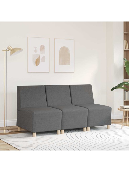 Křeslo tmavě šedé 55 cm textil
