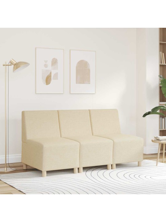 Křeslo krémové 55 cm textil