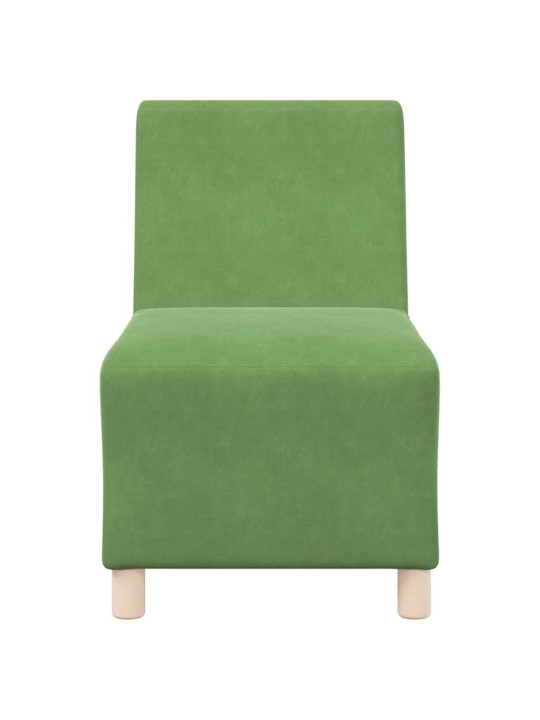 Rozkládací křeslo světle zelené 55 cm velvet