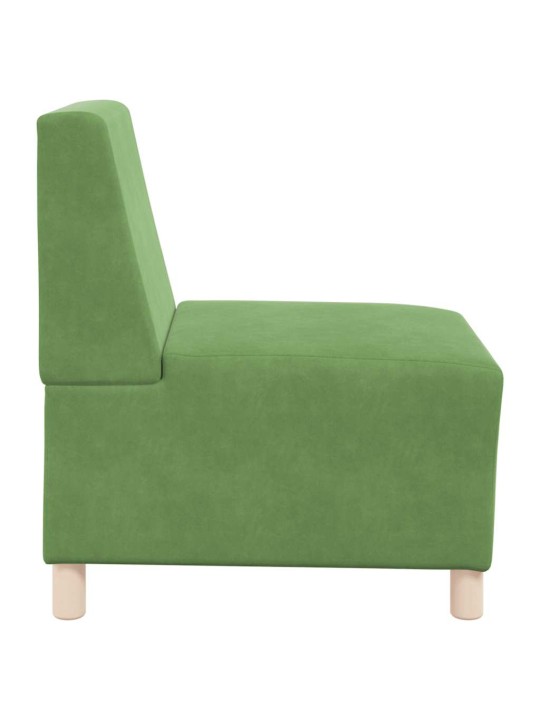 Rozkládací křeslo světle zelené 55 cm velvet