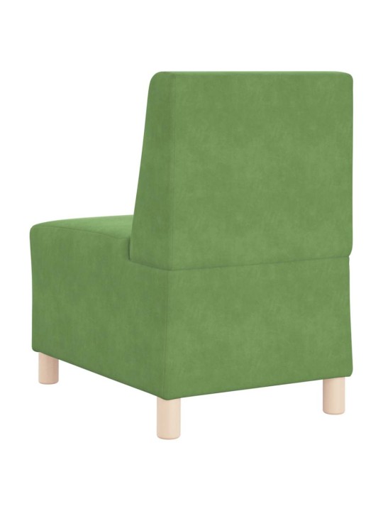 Rozkládací křeslo světle zelené 55 cm velvet