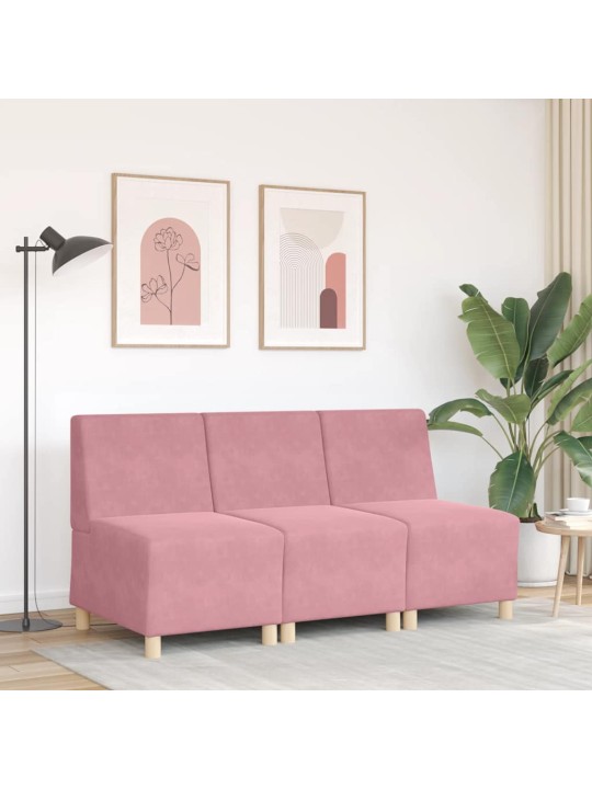 Křeslo růžové 55 cm samet