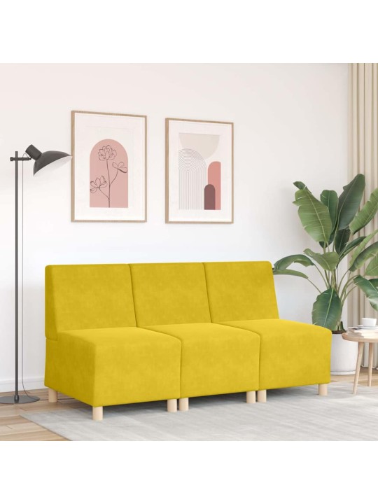 Křeslo žluté 55 cm samet