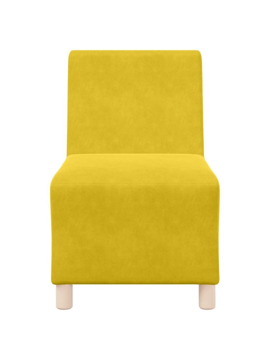 Křeslo žluté 55 cm samet