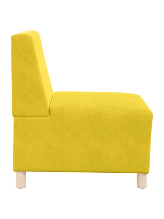 Křeslo žluté 55 cm samet