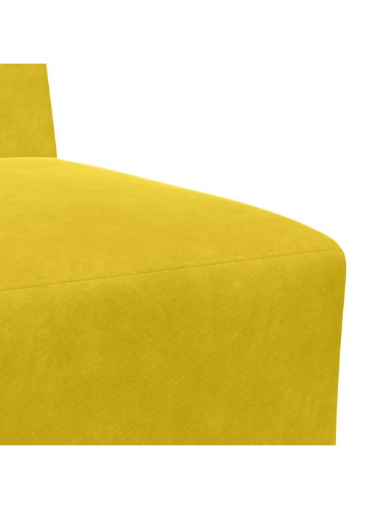Křeslo žluté 55 cm samet