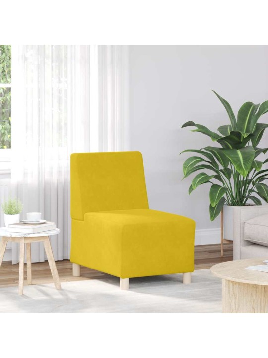 Křeslo žluté 55 cm samet