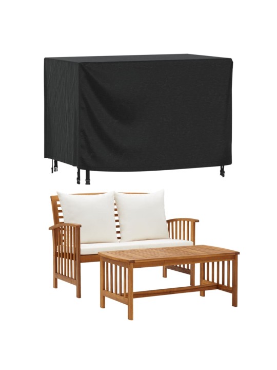 Plachty na zahradní nábytek 2 ks černé 140x70x90 cm nepromokavé