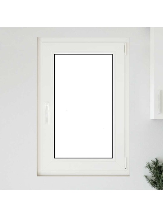 Sklepní okno 60x80 cm výklopné&otočné din pravé antracitové