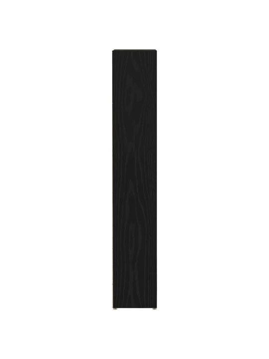 Skříňky na cd 2 ks černý dub 21x16x93,5 cm dřevěné konstrukce