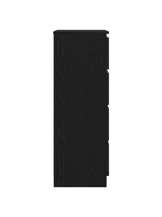 Příborník černý dub 60x35x98,5 cm dřevěná konstrukce