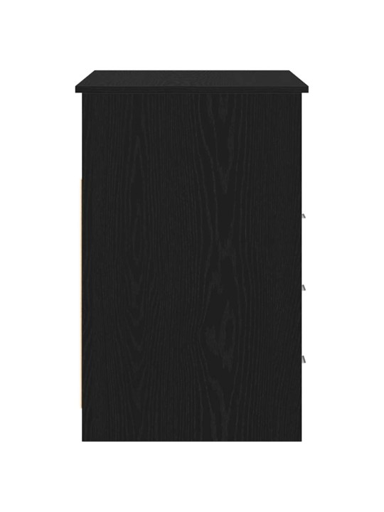 Psací stůl se zásuvkami černý dub 102x50x76 cm kompozitní dřevo