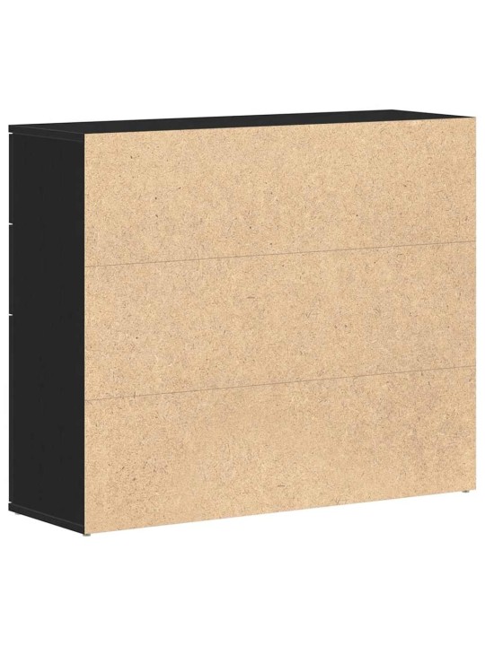 Příborník černý dub 91x29,5x75 cm dřevěná konstrukce